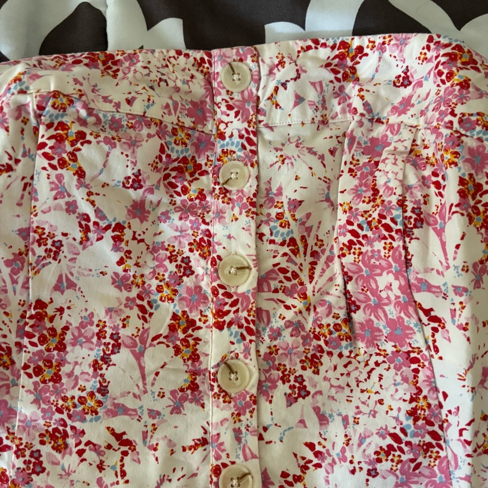 Free People Tomas Pink Mini Dress Button Detail Size XL NWT - Send Offers - Picture 7 of 9